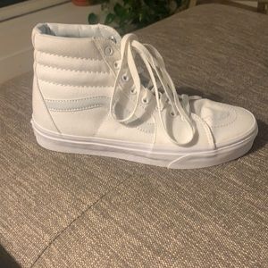 Vans Sk8 Hi Sneakers in White. EXCELLENT condition!
